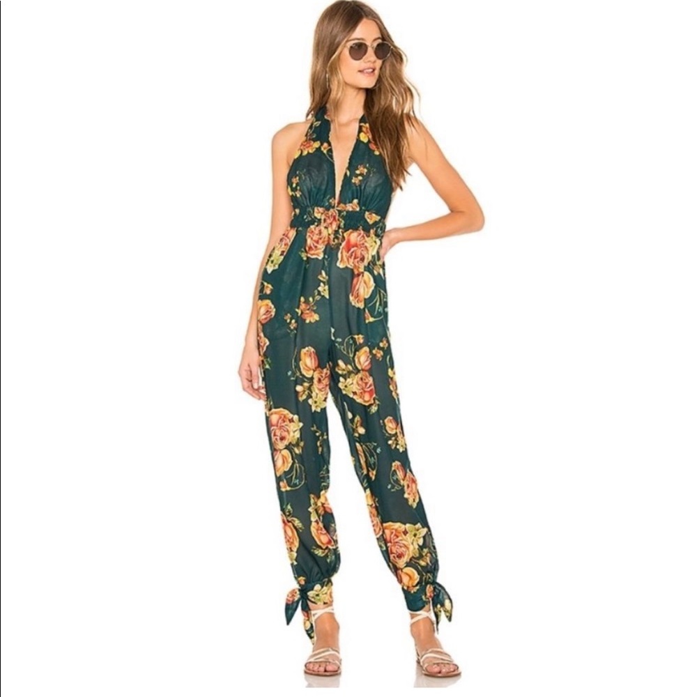 Agua Bendita X Revolve Jumpsuit with Ankle Tie Detal- S